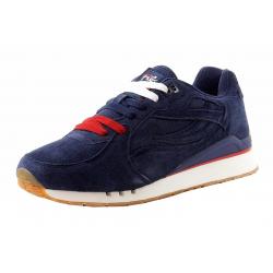 Fila Men's Overpass Retro Runner Suede Leather Sneakers Shoes - Blue - 9