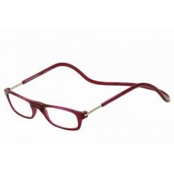 Clic Reader Eyeglasses Original Full Rim Magnetic Reading Glasses - Bordeaux - Adjustable