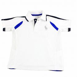 Polo Ralph Lauren Boy's Active Soft Touch Short Sleeve Polo Shirt - White - 5   Little Kid