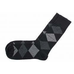 Hugo Boss Men's RS Design Diamond Fashion Socks Sz: 7 13 (One Size) - Black - One Size