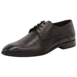 Hugo Boss Men's C Dresios Lace Up Leather Oxfords Shoes - Dark Brown - 10.5 D(M) US