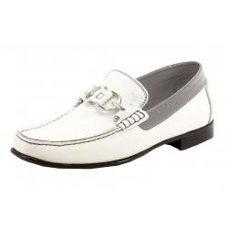 Donald J Pliner Men's Dacio Slip On Loafers Shoes - White - 8 D(M) US