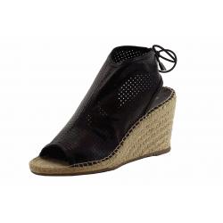 Donna Karan DKNY Women's Diane Fashion Peep Toe Wedge Shoes - Black - 9.5