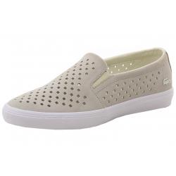 Lacoste Women's Gazon 216 Fashion Slip On Sneakers Shoes - White - 9 B(M) US