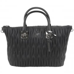 Guess Women's Keegan Top Handle Satchel Handbag - Black - 10H x 15W x 6.5D in
