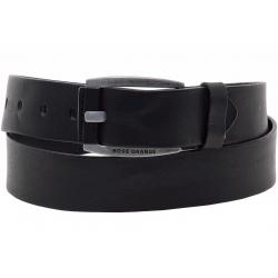 Hugo Boss Men's Bakaba N Smooth Genuine Leather Belt - Black - 34