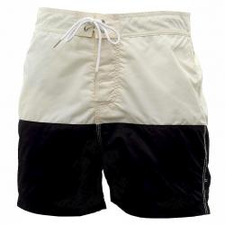 Nautica Men's Quick Dry Meridian Pieces Colorblock Trunk Shorts Swimwear - White - Medium