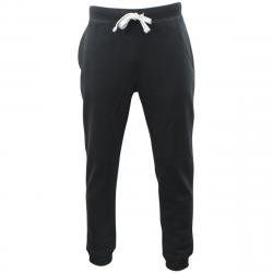 Nautica Men's Knit Ribbed Cuff Lounge Sweatpants - Black - Medium