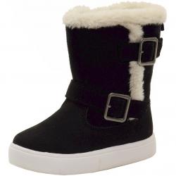 Carter's Toddler/Little Girl's Siberia Fur Lined Winter Boots Shoes - Black - 6 M US Toddler
