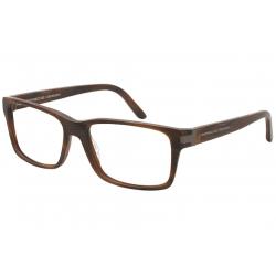 Porsche Design Men's Eyeglasses P'8249 P8249 Full Rim Optical Frame - Structured Chocolate   B - Lens 57 Bridge 16 Temple 140mm