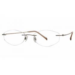 Charmant Women's Eyeglasses TI8331E TI/8331E Rimless Optical Frame - Brown   BR - Lens 50 Bridge 19 Temple 140mm