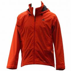 Adidas Men's Hiking Wandertag Hooded Jacket - Orange - Large