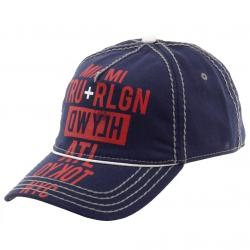 True Religion Men's Tour Cities Cotton Baseball Cap Hat (One Size Fits Mos - Blue - One Size Fits Most