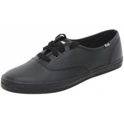 Keds Women's Champion Originals Sneakers Shoes - Black Leather - 10 B(M) US
