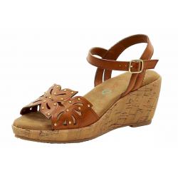 BareTraps Girl's Bloom Fashion Wedge Sandals Shoes - Brown - 1 M US Little Kid