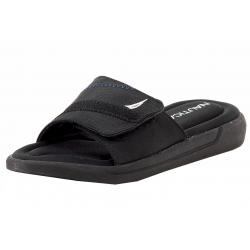 Nautica Boy's Bilander Foam Fashion Slide Sandals Shoes - Black - 1   Little Kid