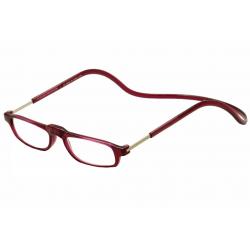 Clic Reader Eyeglasses City Readers Full Rim Magnetic Reading Glasses - Bordeaux - Power +3.00