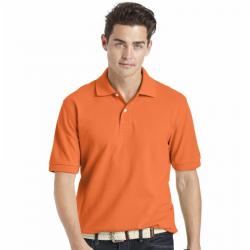 Izod Men's Advantage Heritage Pique Short Sleeve Cotton Polo Shirt - Orange - Small