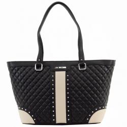 Love Moschino Women's Quilted & Studded Tote Handbag - Black