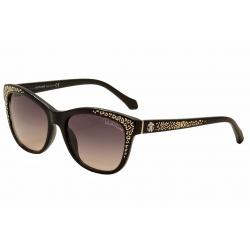 Roberto Cavalli Women's Tsze 991S 991/S Cat Eye Sunglasses - Black - Medium Fit