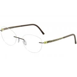 Silhouette Eyeglasses Titan Accent Flora Edition Chassis 4548 Optical Frame - Yellow - Bridge 19 Temple 135mm