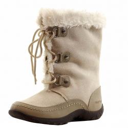 Nine West Girl's Daphne Fashion Winter Boots Shoes - White - 1.5   Little Kid