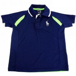 Polo Ralph Lauren Boy's Active Soft Touch Short Sleeve Polo Shirt - Blue - Medium   Youth