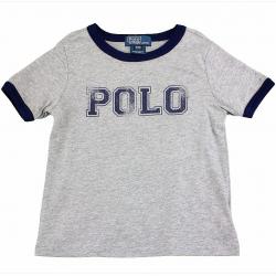 Polo Ralph Lauren Boy's Graphic Cotton Short Sleeve T Shirt - Grey - 12 Months   Infant
