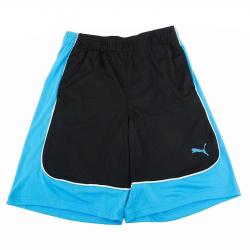 Puma Boy's Color Block Athletic Gym Shorts - Black - 6