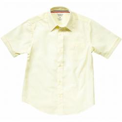 French Toast Boy's Short Sleeve Poplin Uniform Button Up Shirt - Yellow - 5