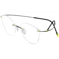 Silhouette Eyeglasses Titan Minimal Art Pulse Chassis 5490 Rimless Optical Frame - Lemon/Grey   6060 - Bridge 17 Temple 140mm