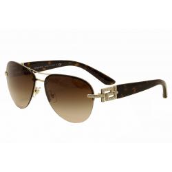 Versace Women's VE2159B VE/2159B Fashion Pilot Sunglasses - Gold - Lens 59 Bridge 14 Temple 135mm