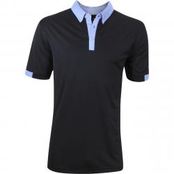 Callaway Men's Blocked Polo Short Sleeve Shirt - Caviar - Classic Fit