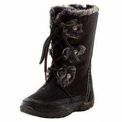 Nine West Girl's Daffodil Mid Calf Fashion Winter Boots Shoes - Black - 1.5   Little Kid