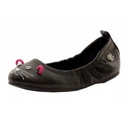 Jessica Simpson Girl's Monroe Fashion Ballet Flats Shoes - Black - 12   Little Kid
