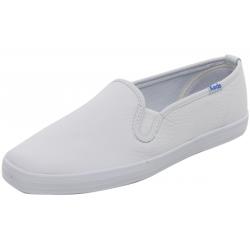 Keds Women's Champion Slip On Loafers Shoes - White Leather - 6 B(M) US