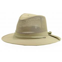 Henschel Men's Aussie Crushable SPF 50+ Fabric Safari Hat - Beige - Small