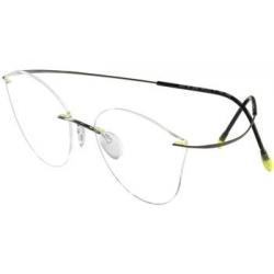 Silhouette Eyeglasses Titan Minimal Art Pulse Chassis 5490 Rimless Optical Frame - Lemon/Grey   6060 - Bridge 21 Temple 150mm