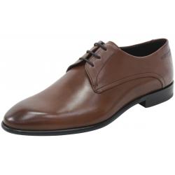 Hugo Boss Men's C Dresios Lace Up Leather Oxfords Shoes - Medium Brown - 10 D(M) US