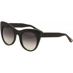 Velvet Women's Michelle V025 V/025 Fashion Cat Eye Sunglasses - Black - Lens 49 Bridge 21 Temple 140mm
