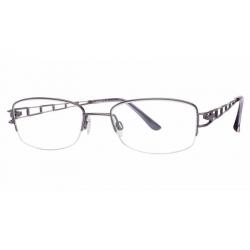 Charmant Women's Eyeglasses TI10818 TI/10818 Half Rim Optical Frame - Purple - Lens 49 Bridge 18 Temple 135mm