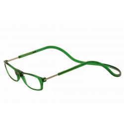 Clic Reader Eyeglasses Original Full Rim Magnetic Reading Glasses - Emerald - Adjustable