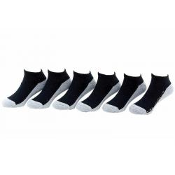 Jefferies Toddler/Little/Big Boy's 6 Pairs Seamless Low Cut Half Cushion Socks - Black - 5 6.5 Fits Shoe 4 8.5 (Toddler)