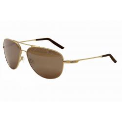Revo Men's Windspeed RE3087 3087 Pilot Sunglasses - Gold/Mirrored Gray Brown   04 - Lens 61 Bridge 14 Temple 135mm
