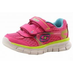 Skechers Girl's Foamies Synergy Lil Softy Fashion Memory Foam Sneakers Shoes - Pink - 6   Toddler