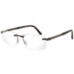 Porsche Design Men's Eyeglasses P'8252 P8252 S2 Rimless Optical Frame - Black - Lens 56 Bridge 15 Temple 145mm