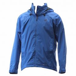 Adidas Men's Hiking Wandertag Hooded Jacket - Super Blue - Large