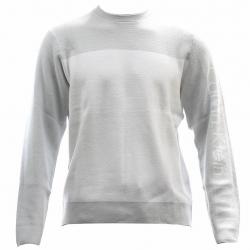Calvin Klein Men's Dr Refined Logo Crew Neck Sweater - Grey - Large