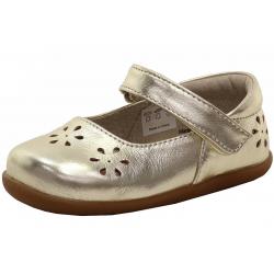 See Kai Run Girl's Ginger II Fashion Mary Janes Shoes - Gold - 4 M US Toddler
