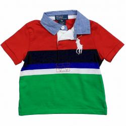 Polo Ralph Lauren Infant Boy's Classic Big Pony Cotton Polo Shirt - Red - 18   Months
